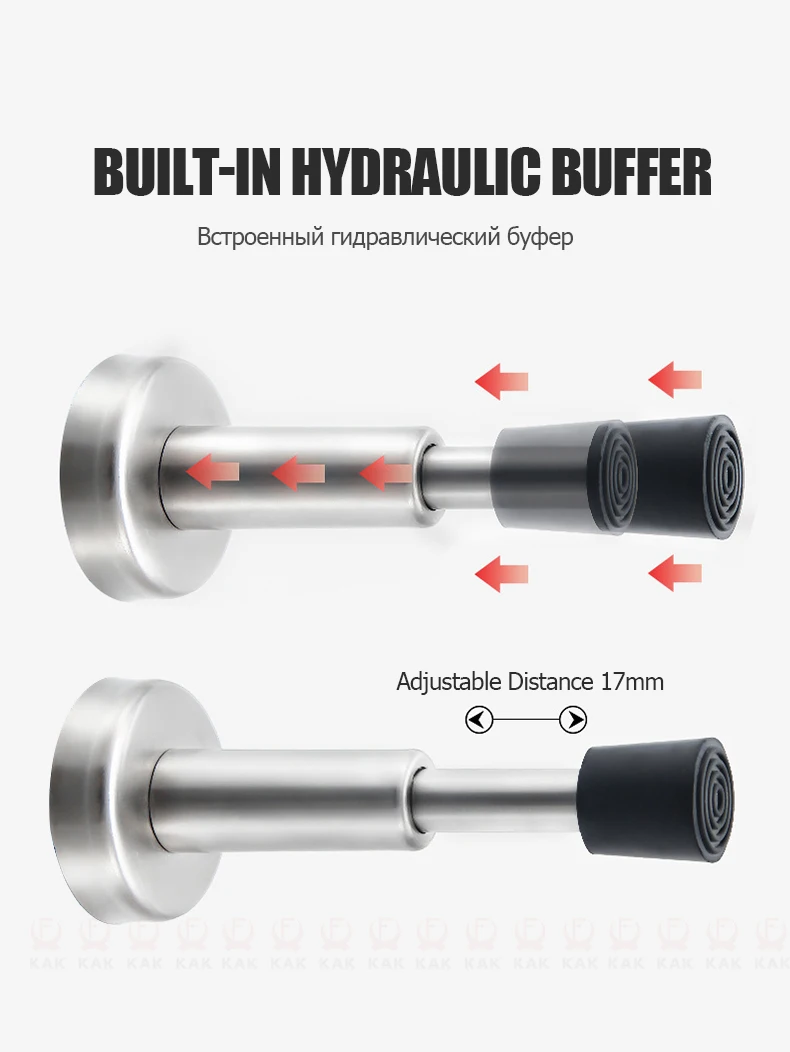 porta mudo, amortecedor de parede sem perfurador,