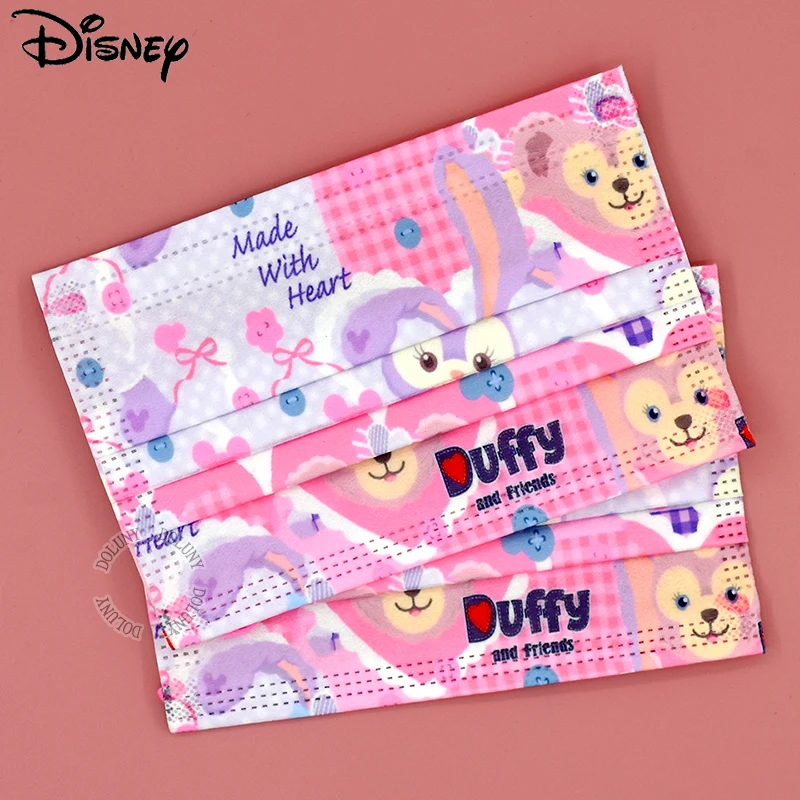 

Disney Disposable Child Adult Mask Duffy And Friends Cartoon Anime Protective Filter Mask 3 Layer Face Cover For Lady Girl Woman