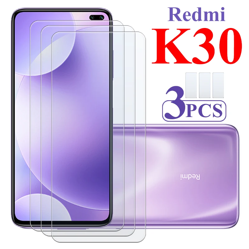 3 предмета в комплекте Защитное стекло для Xiaomi Redmi K30 глас бронированная защита