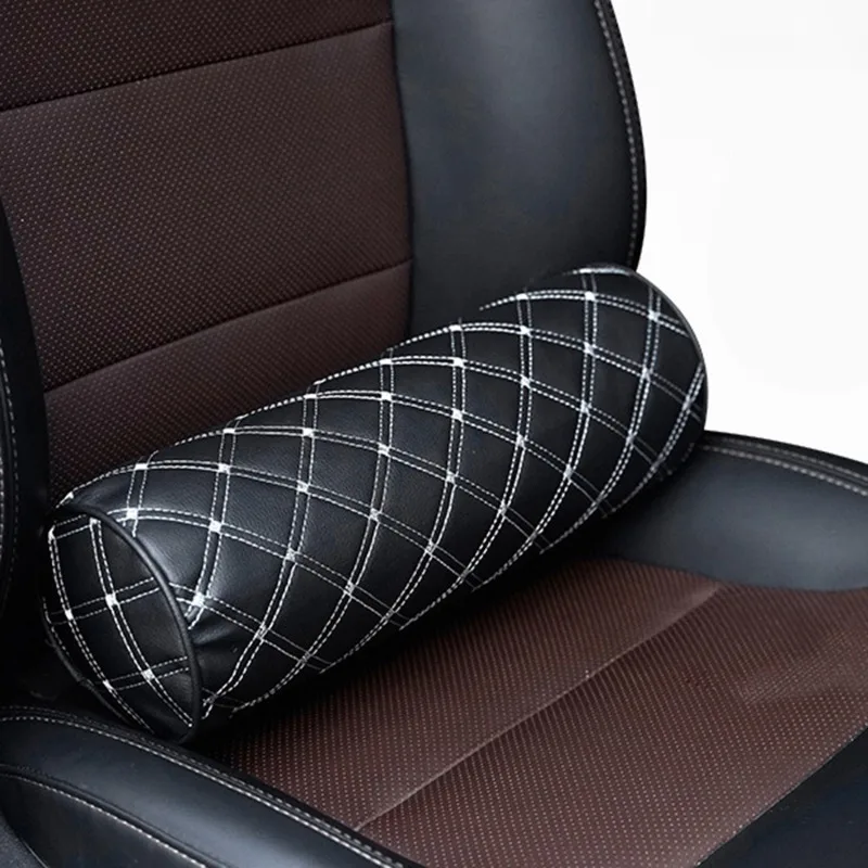 Car headrest multifunctional cylindrical dual purpose headrest lumbar