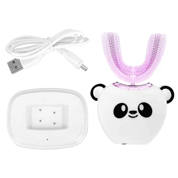 

HOT！-Children's Automatic Electric Toothbrush 360°All-Round Cleaning Whitening Instrument Integrated U Type Mouth Cleaner,Wirele