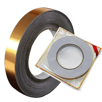 

Gold, Silver Seam Line Tile Self-adhesion Home Waterproof Floor Sticker Bathroom Decor Waterproof Seam Line Sticker