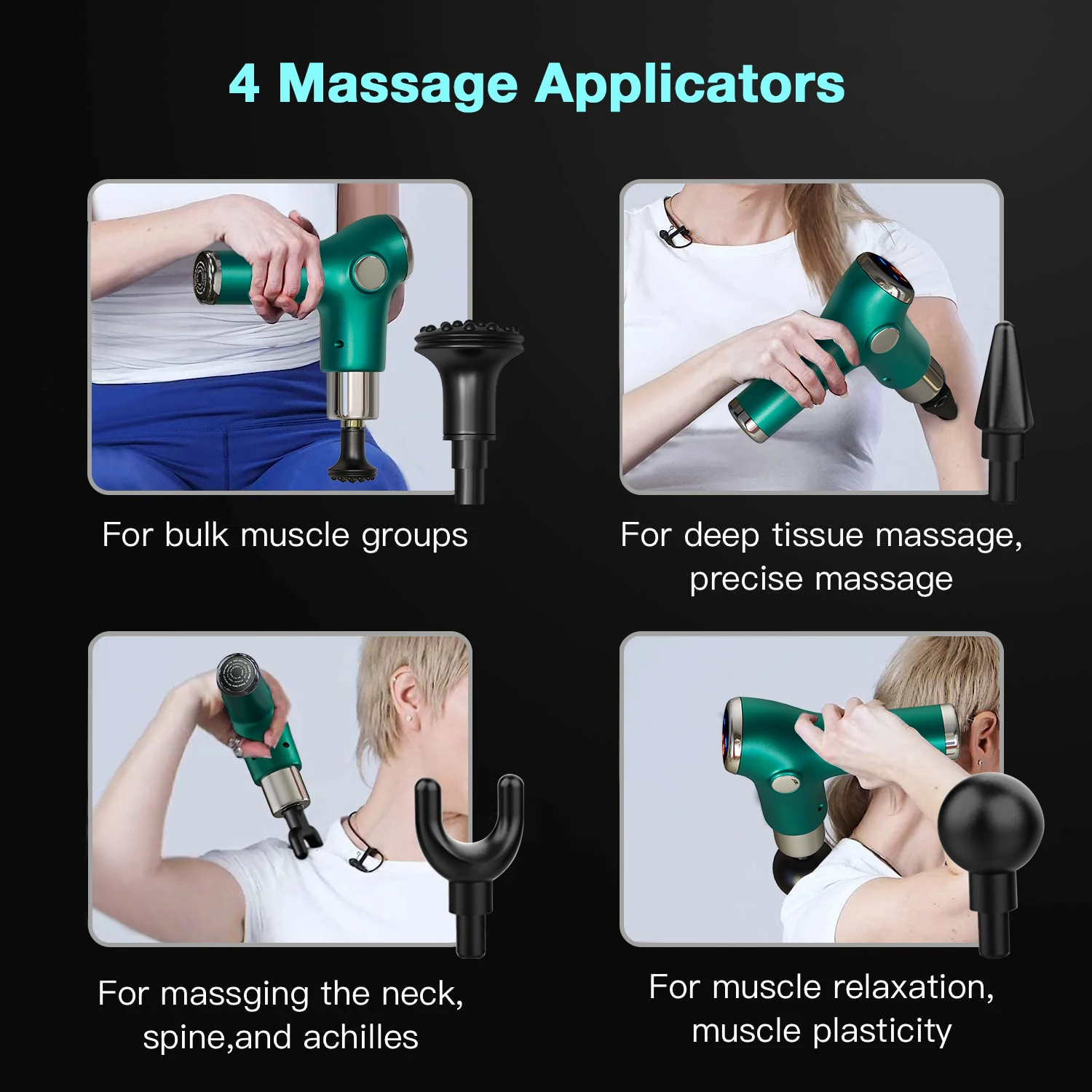 Deep Tissue Fasica Gun Muscle Body Shoulder Back Neck Massager Exercising Athletes Relaxation Slimming Shaping Mini Massage Gun