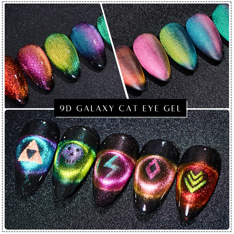 RBAN NAIL 6 мл 9D Galaxy Гель-лак для ногтей с эффектом «кошачий глаз» Хамелеон для использования с магнитом замочить от УФ/светодиодный лак для ногтей Полупостоянный Маникюр гель лак