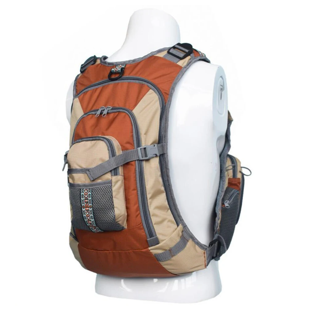 Fly Fishing Backpack Vest Combo Sailing Boating Men Waistcoat Travel Gilet Multi pockets Adjustable Straps Fishing Vests