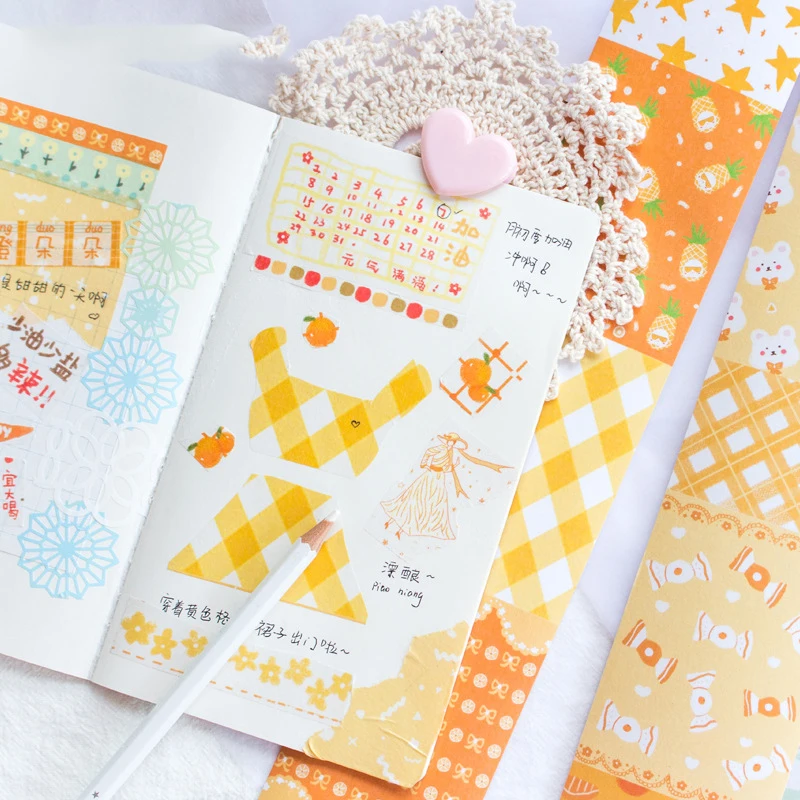 

Mohamm Dream in the Wildness Series Color Washi Masking Tape Release Paper Stickers Scrapbooking Stationery Decorative Tape