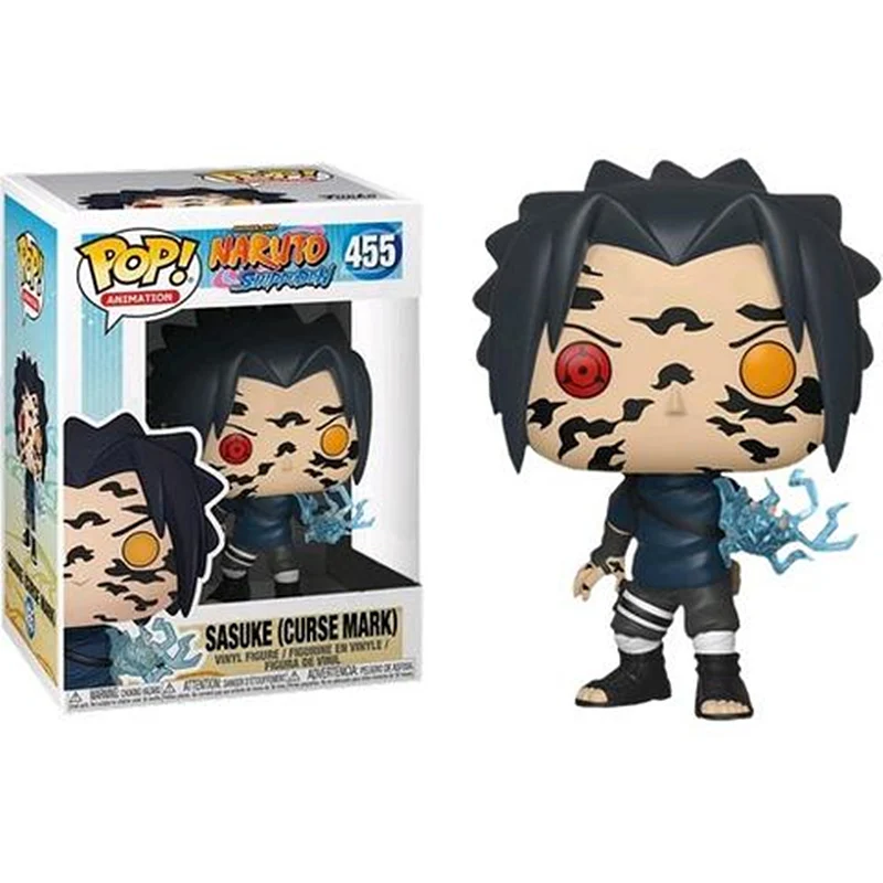 FUNKO POP Naruto, Shippuden, SASUKE Curse Mark 455 # фигурки модель игрушки для детей мальчик День рождения Рождество подарки