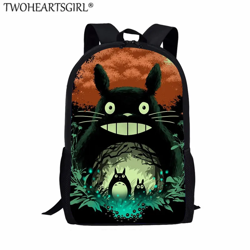 Z5587C Twoheartsgirl 3 шт./компл. сумка для книг мультфильм Тоторо печатных школьные ранцы для мальчиков начальной школы школьные сумки mochila escolar - Цвет: Z5587C