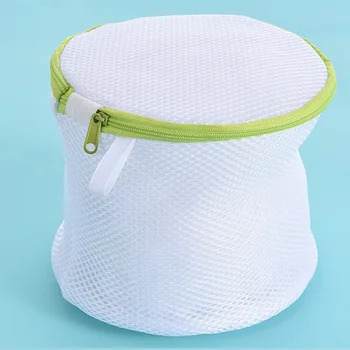 

6Pcs Thickened Fine Mesh Green Laundry Bag Simple Household Laundry Storage Underwear Polyester Wash Mesh Bag