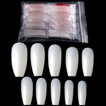

Natural Artificial Full Nail Tips Manicure Tools Acrylic Nail Kit 600 pcs