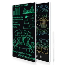 Dual Boards Ultra-thin 10.5+11.5 Inch Full Screen LCD Writing Tablet Built-in Magnets Colors Drawing Pads for Business and Study