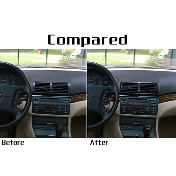 

Outlet Sticker Trim Carbon Fiber Console Air Vent For BMW 3 Series Durable New