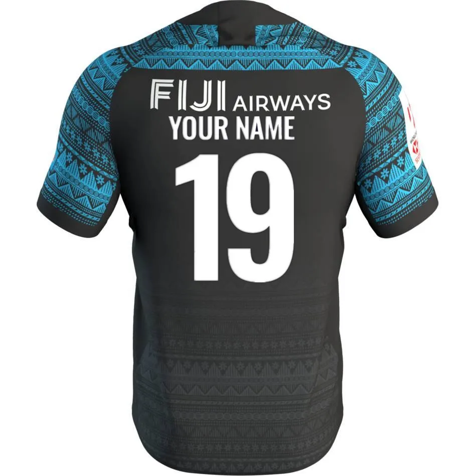 Фиджийская Домашняя футболка для регби Размер: S-5XL принт на заказ номер имя качество идеальное - Цвет: Print name number