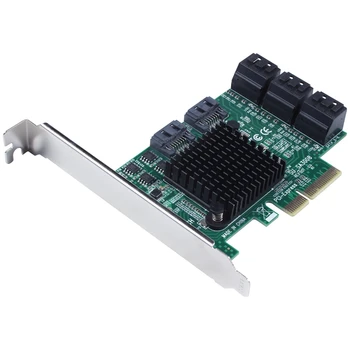 

Pci-E Pci Express To Sata 3.0 Iii 3 6Gb Controller Card Ssd Pcie 8 Port Sata Card Ssd Sata3.0 Adapter Raiser Low Profile Bracket