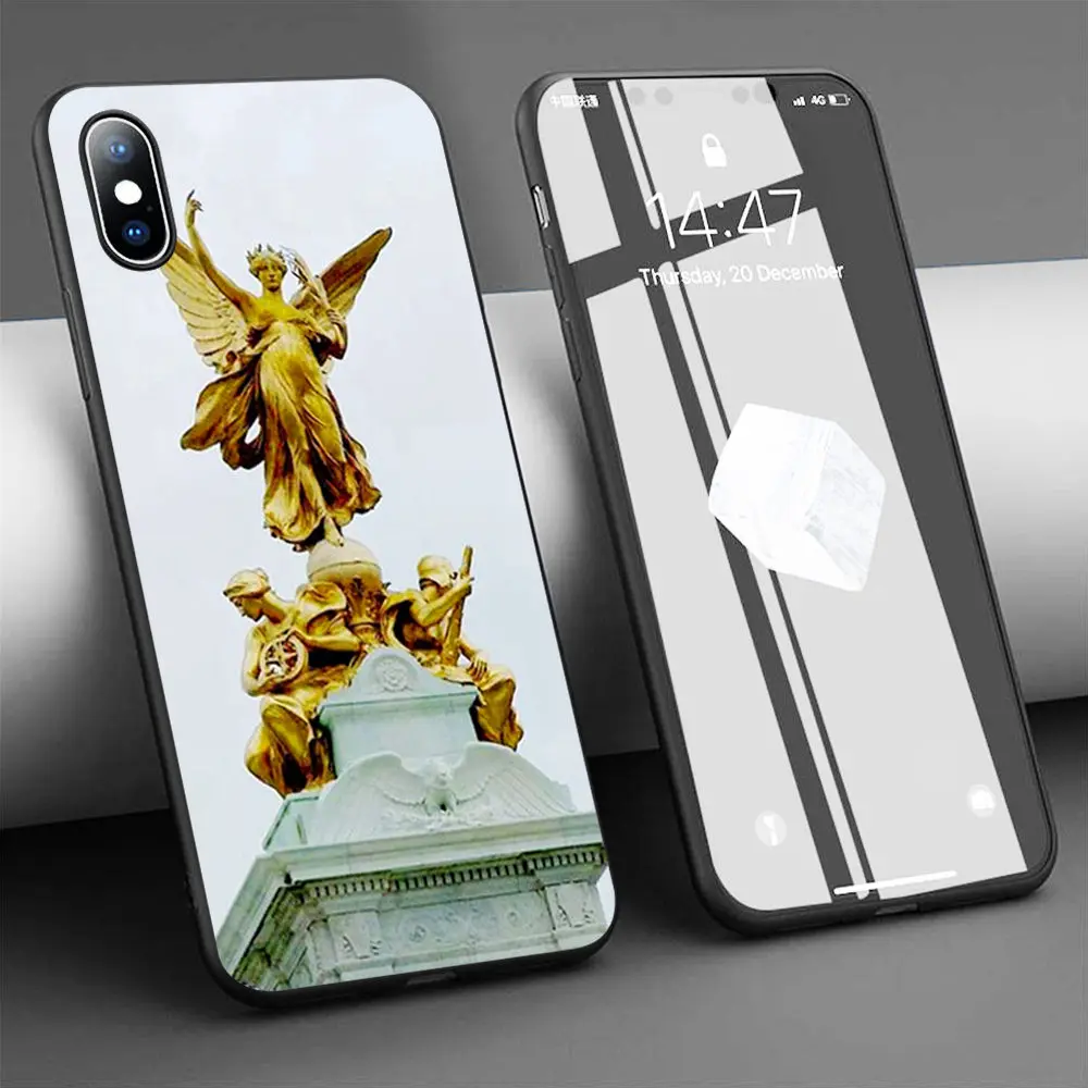 Чехол для телефона Victoria Monument London мягкий силиконовый чехол iPhone 11 Pro Max X 5S 6 6S XR XS 7 8 Plus