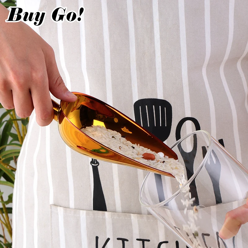 Stainless Steel Ice Shovel Scoop 1/2PCS 9.8inch