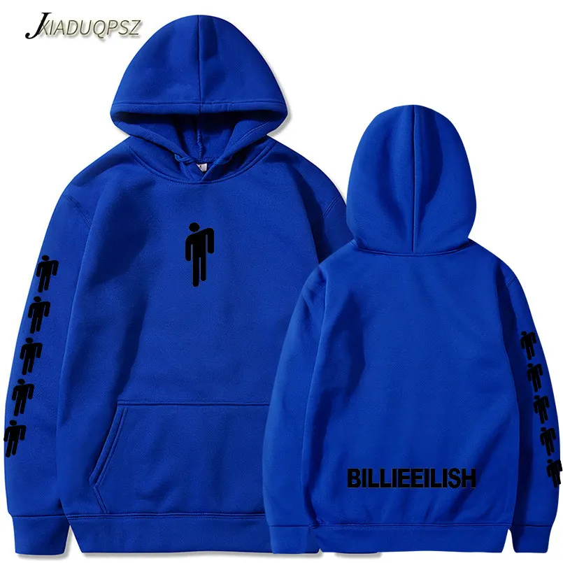 Billie Eilish толстовка женская с длинным рукавом Eilish Merch Lothse унисекс пуловеры нарядная толстовка с капюшоном топы Dropshop женские тонкие пальто - Цвет: WM23-27 Blue