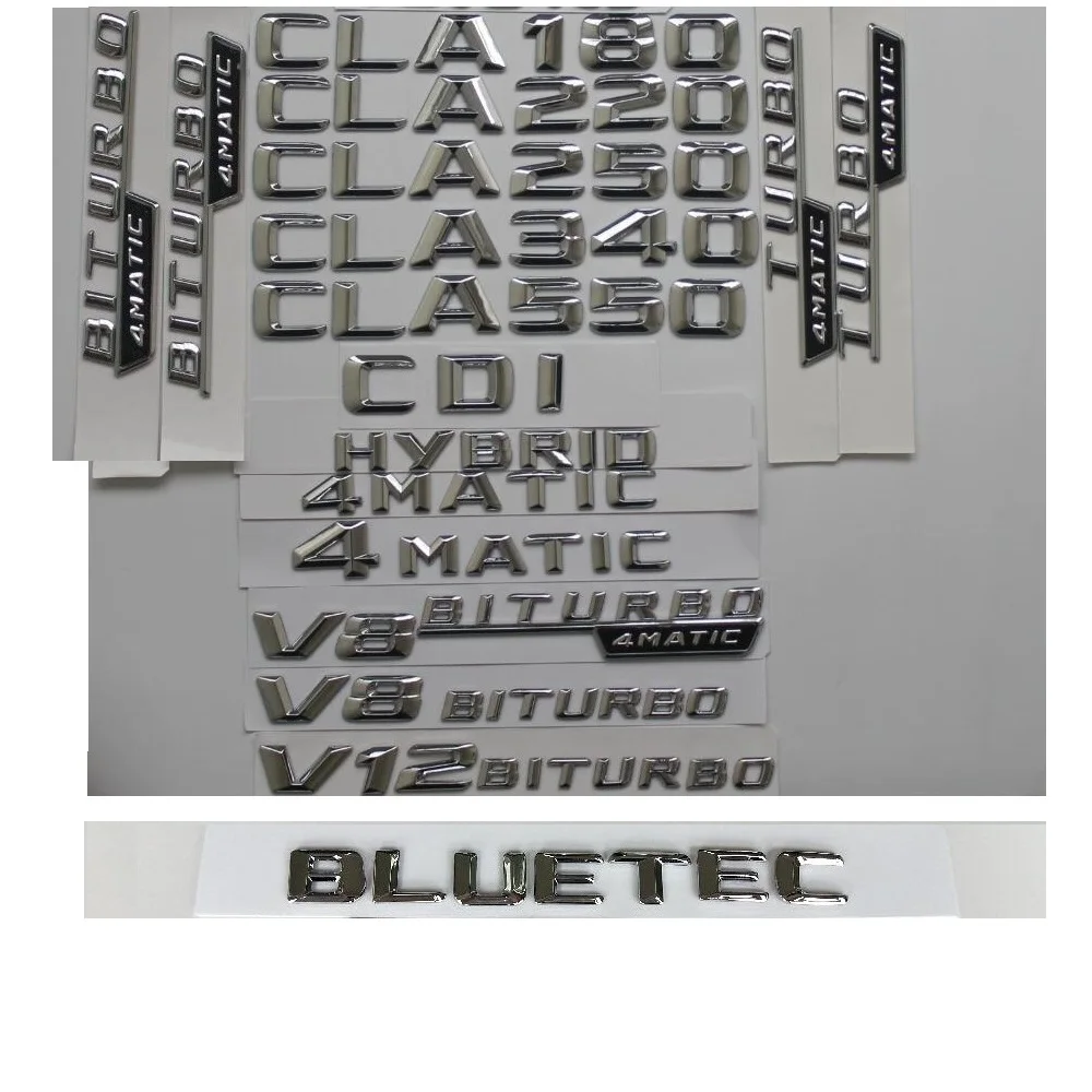3d хромовые эмблемы для Mercedes Benz CLA180 CLA200 кла200 кла220 кла250 кла280 кла300 кла320 кла350
