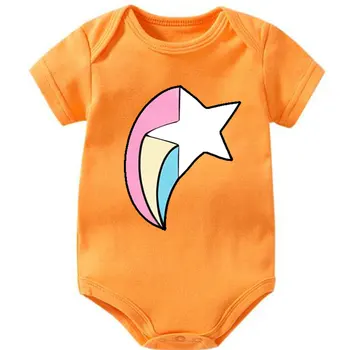 

Baby Bodysuit Summer Clothes Boys Girls Jumpsuit Pentagram Short Sleeve Cotton baby clothing Infant sets 0-24M for Kids Gifts