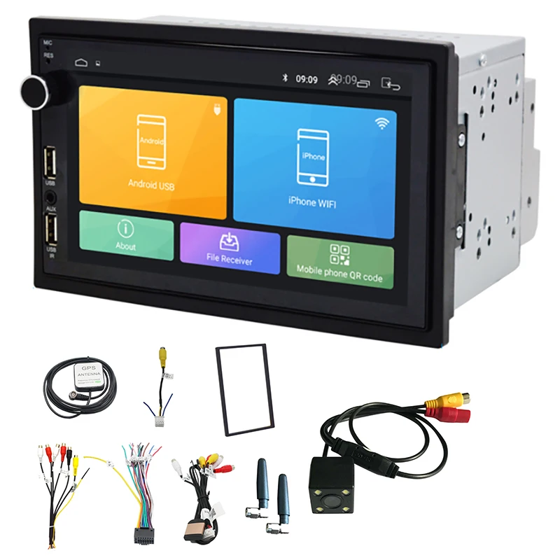 2Din универсальный автомобильный навигатор Android 8,1 Mp5 автомобильный навигатор Dvd одна машина