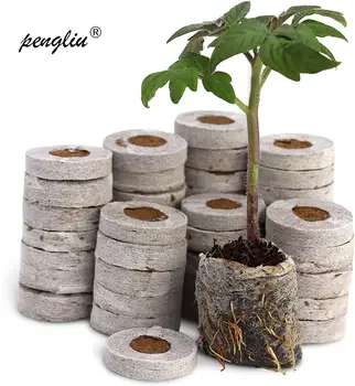 

300pcs 30mm Jiffy Peat Pellets Seedling Soil Block In Blocks Seed Starting Plugs Pallet Professional 50pcs-pack To Hot Selling