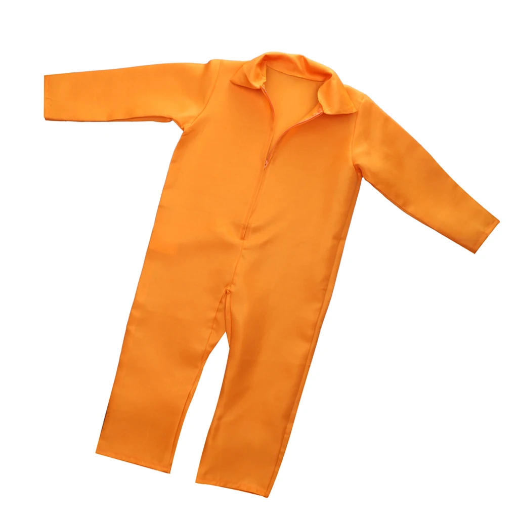 Оранжевый костюм для мужчин и мальчиков, костюм для заключенного, костюм для джейлберда, комбинезон, нарядное платье