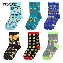 [WPLOIKJD] Новинка, модные креативные милые носки с рисунками животных в стиле Харадзюку женские носки Skarpetki