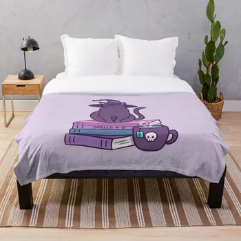 

Feline Familiar Blanket Wool Flannel Plush Blanket Bedspread For office Sherpa Blanket Couch Quilt Cover Travel