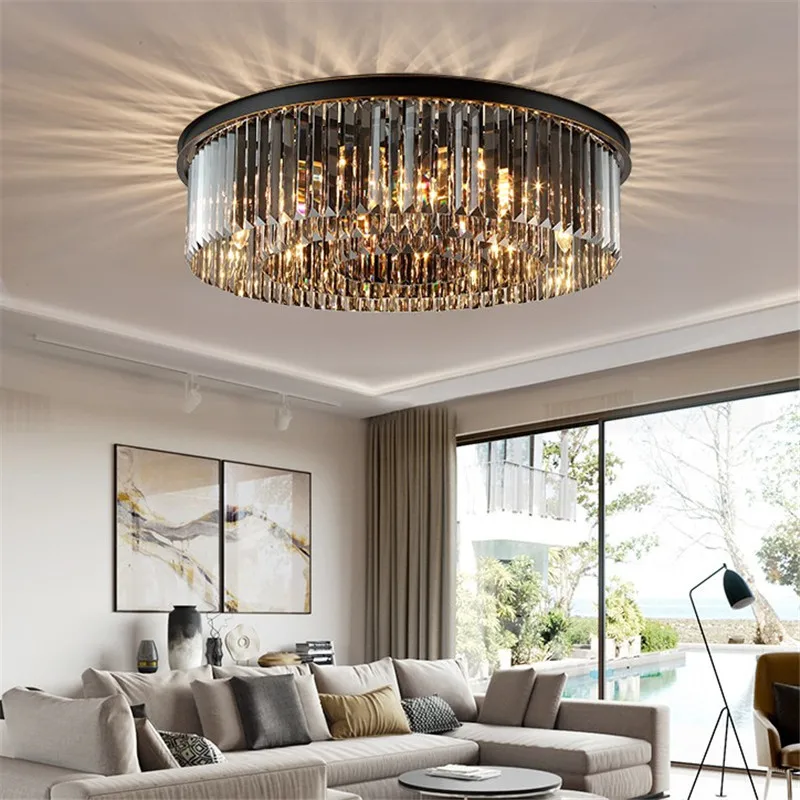 newmoderncrystalceilingLightblackroundceilinglampE14led