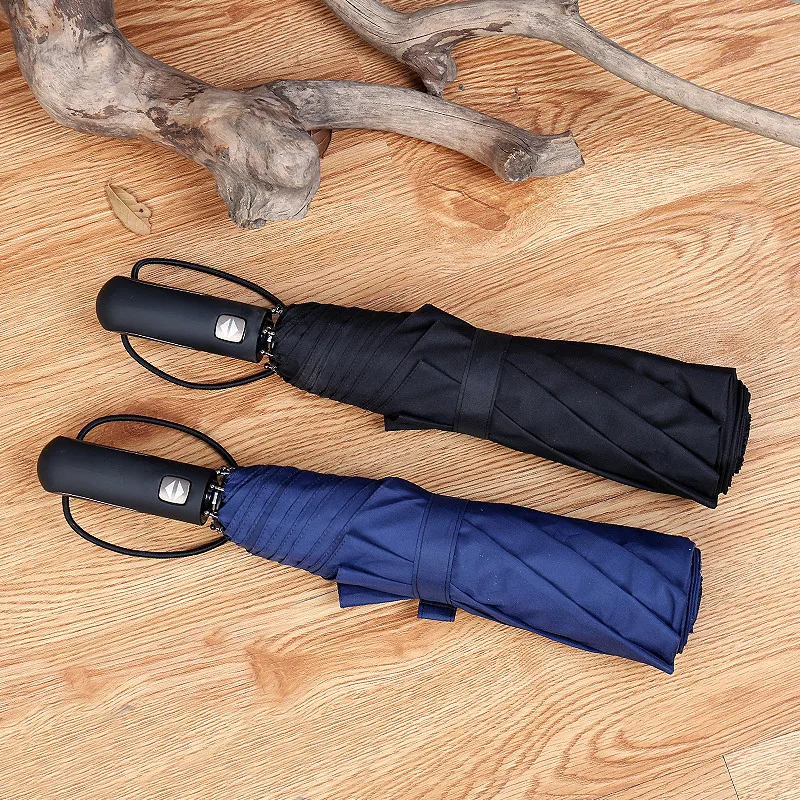 

Fully Automatic Oversized Golf Umbrella Folding Umbrella Men shang wu san Customizable Logo Umbrella Advertising Umbrella