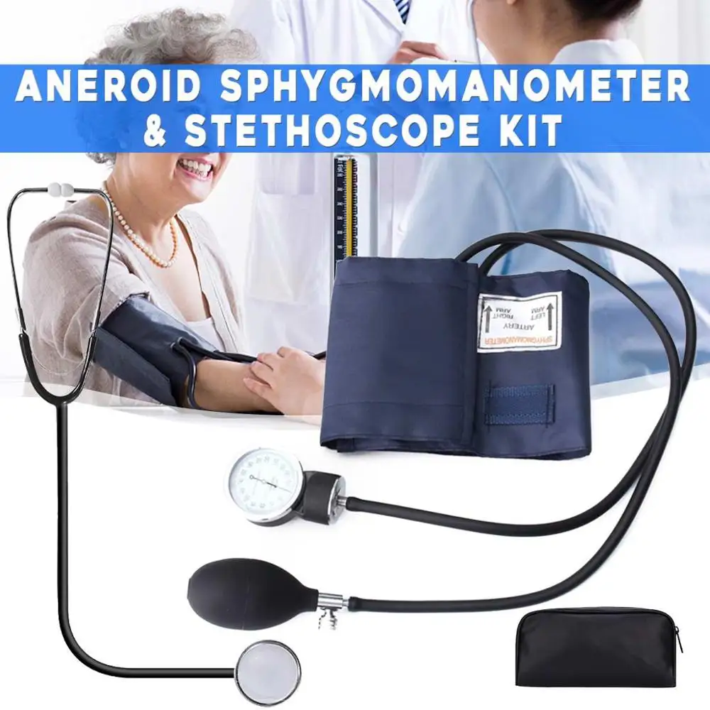 

Manual Blood Pressure Monitor Diastolic Sphygmomanometer Medical Doctor Stethoscope Sphygmomanometer Cuff Home Health Monitor