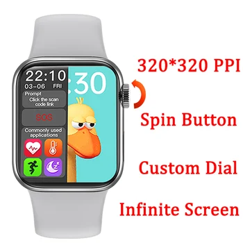 

GMOVE HW12 smart watch 320*320 resolution infinite screen password lock rotatable button smartwatch better than Iwo w26 w46