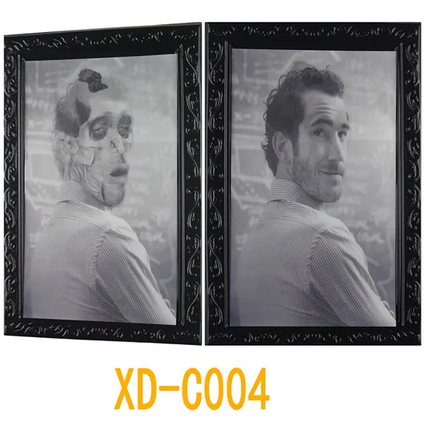 3D Призрак фоторамка ужас рамки изменение маска призрака рамка декор для Хэллоуина, вечеринки реквизиты дом с привидениями бар - Цвет: C004