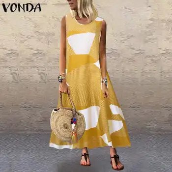 

Plus Size Sundress Casual Robe Women Long Sleeve Striped Print Patchwork Maxi Dress Office Ladies Sundress Beach Dresses S-5XL