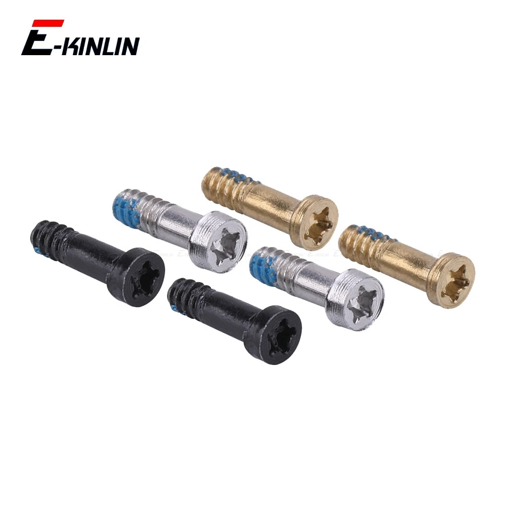 10Pcs Della Copertura Posteriore Dock Connector A Vite Per Il Iphone 4 4S 5 5 S Se 5C 6 6S 7 Più Torx 5 Stella Inferiore Viti Accessori