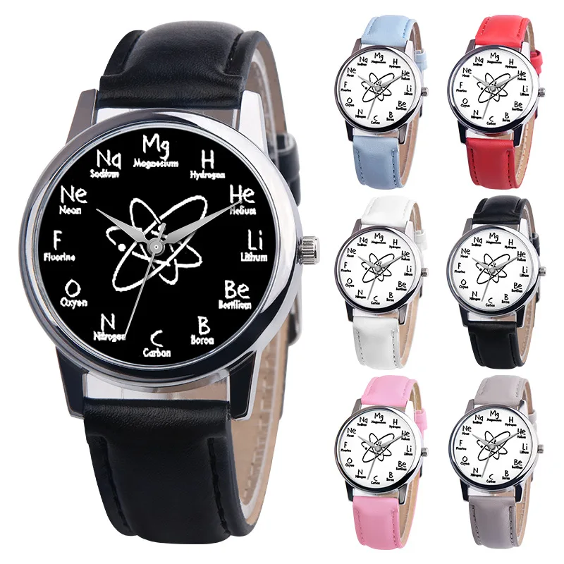 

Korean-style Versitile Fashion paphitak Chemical Formula Fashion Watch WOMEN'S Watch Students Watch