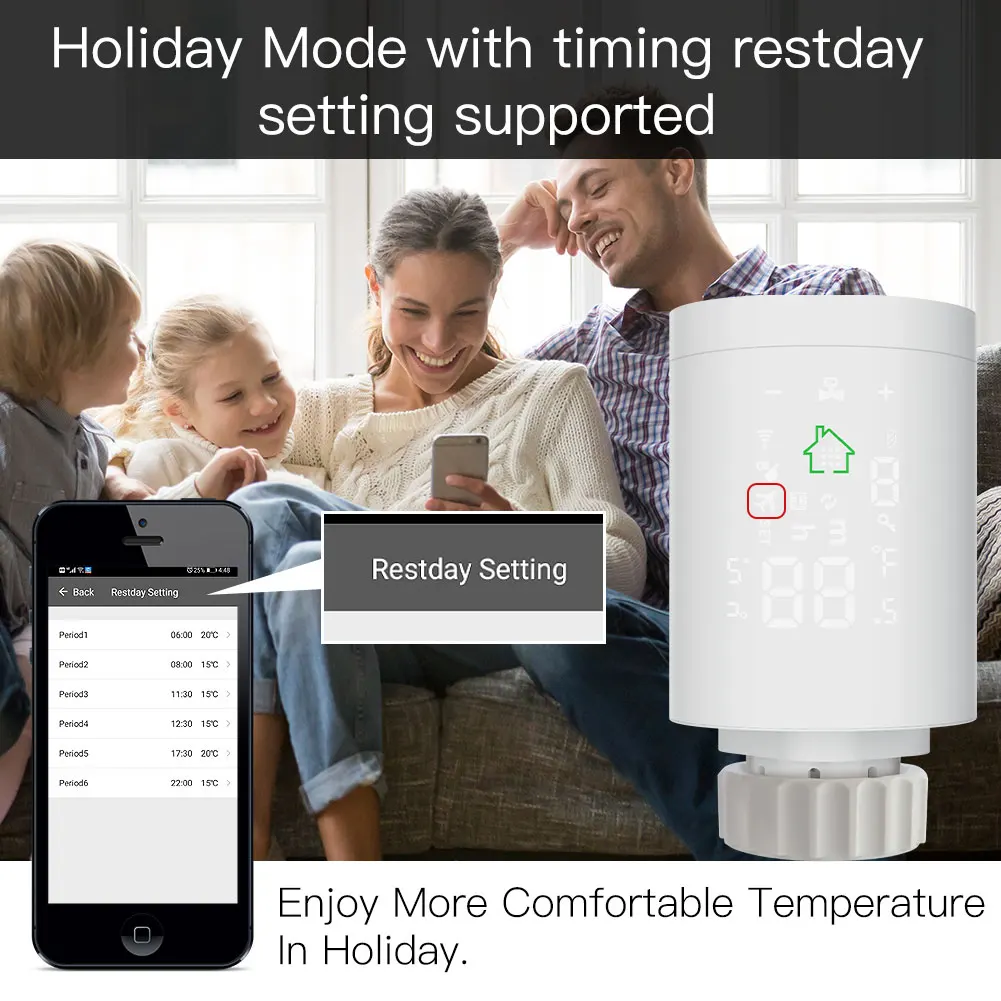 Tuya zigbee3.0 inteligente atuador do radiador programável