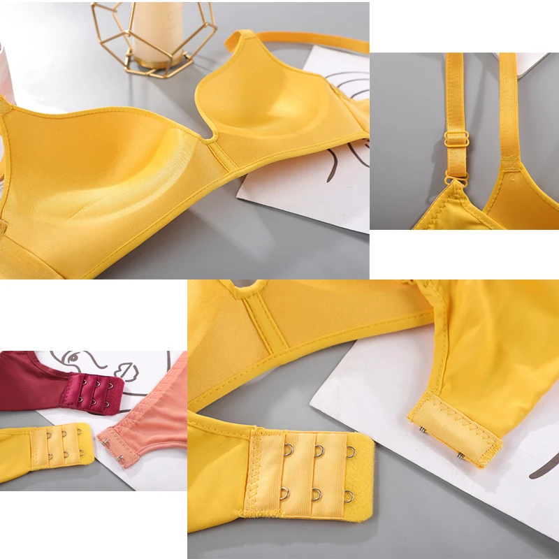 Women Seamless Bra Sexy No Wire Push Up Underwear Bras For Girls Students Breathable Thin 12 Colors Comfortable Bras Brassiere