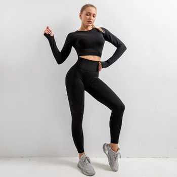 2021 Hot Sales Gym Suit Women Ropa Deportiva Mujer Sports Clothing Set Women Fitness Set