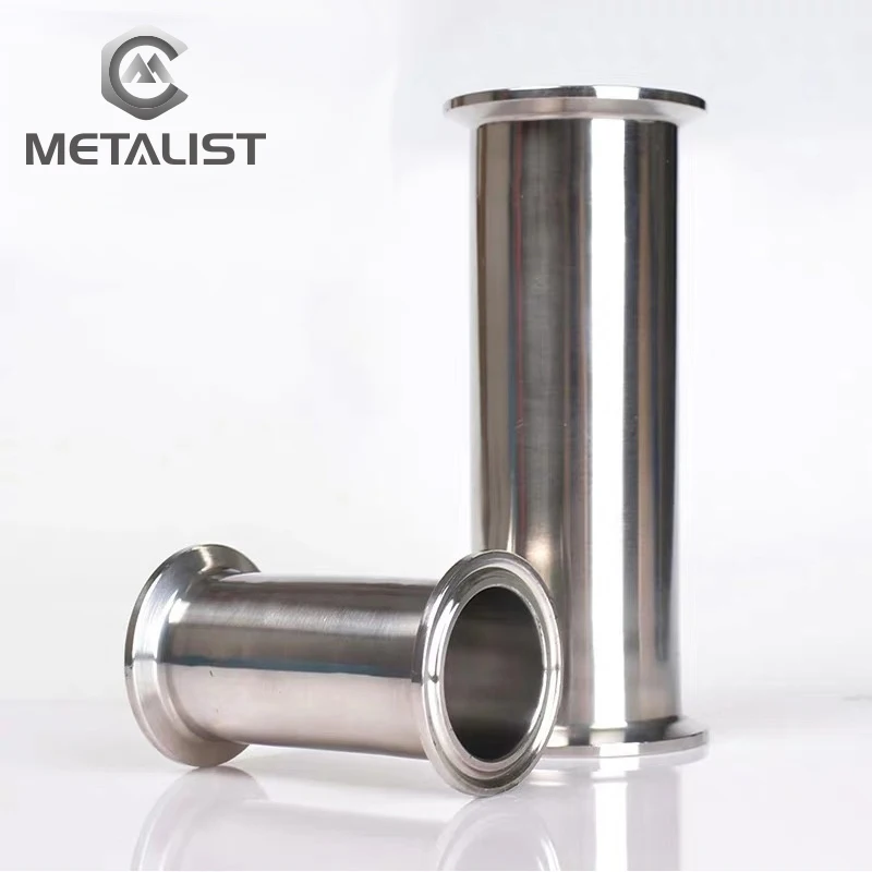 

METALIST 12-89mm customized OD Customized Length Sanitary Spool Tube with 50.5MM Flange Fitting 1.5" Tri Clamp Hot