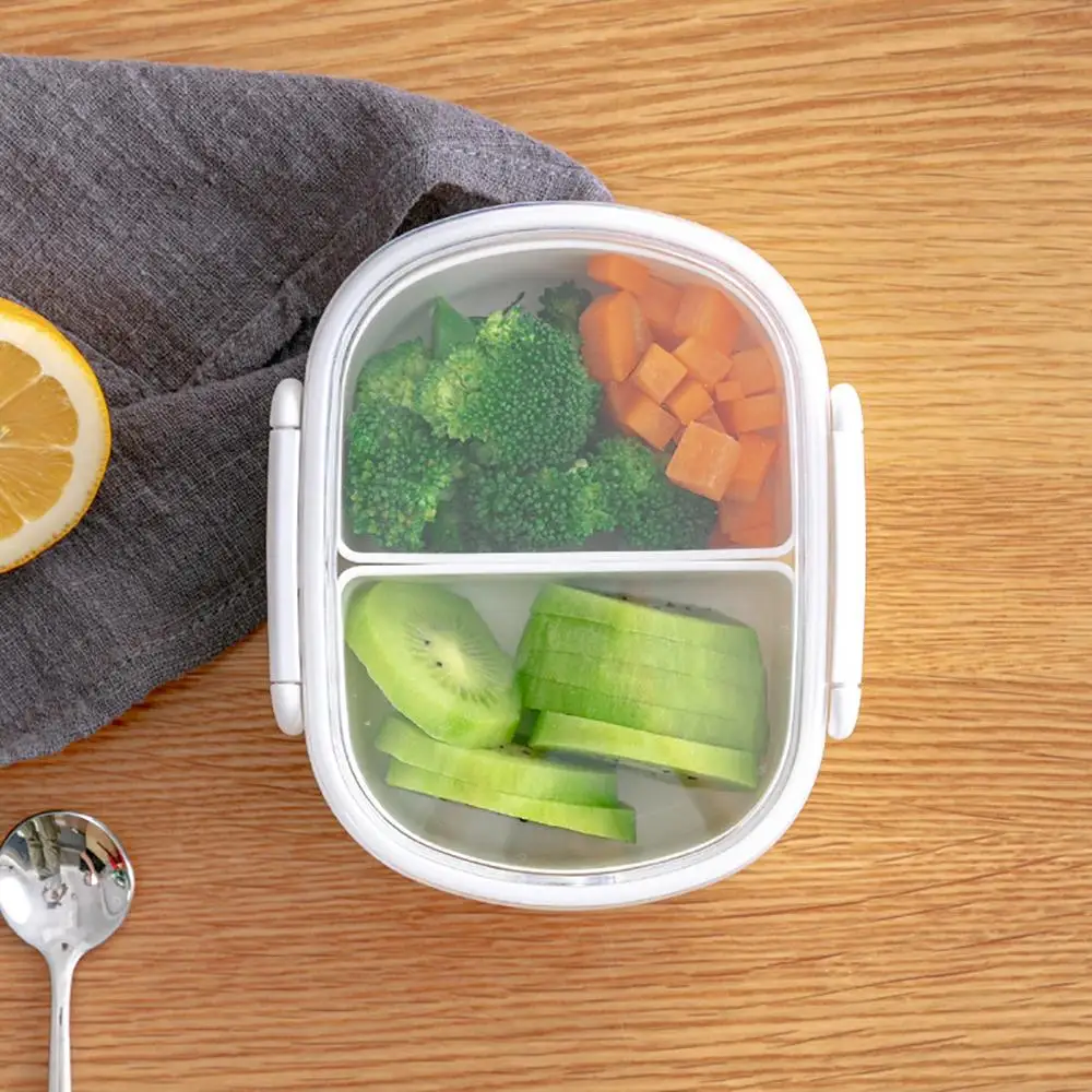 food box Контейнер для ланча, герметичная школьная коробка для еды, портативная коробка для бенто для детей с 3 отделениями, контейнер для еды для пикника@ 40 - Цвет: food box