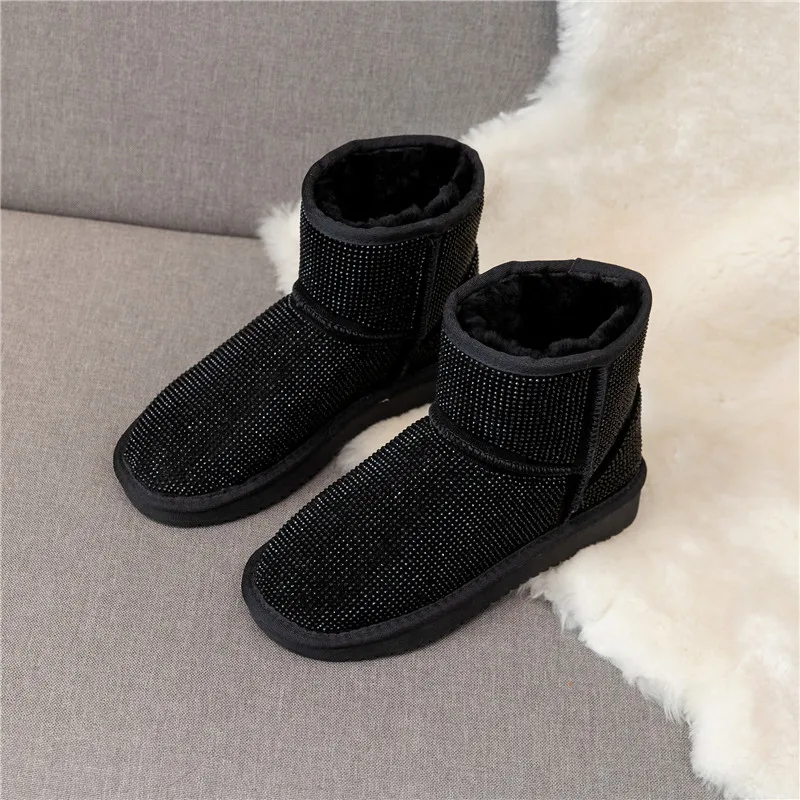MORAZORA new arrive high quality ankle boots winter keep warm snow boots comfortable flat heel round toe women boots