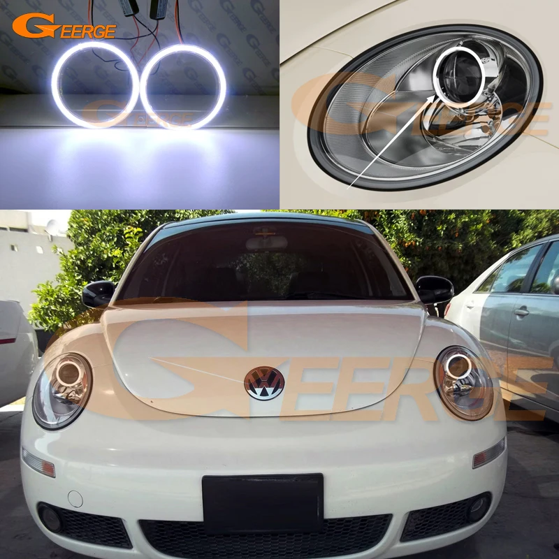

For Volkswagen VW Beetle 2006 2007 2008 2009 2010 Excellent Ultra bright COB led angel eyes halo rings