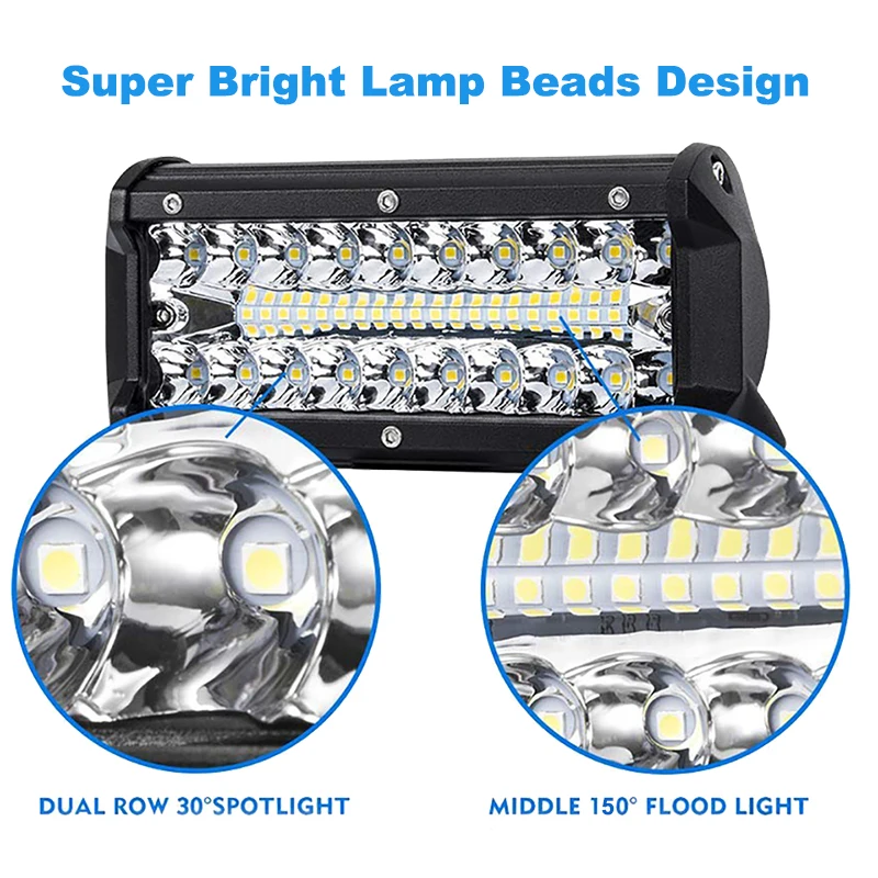 Светодиодный барный светильник Nlpearl 2x7 &quot12&quot 120 Вт 240 для вождения внедорожников