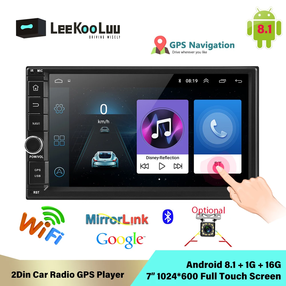 Автомагнитола LeeKooLuu Android 2 Din 7 дюймов автомобильный мультимедийный плеер Bluetooth