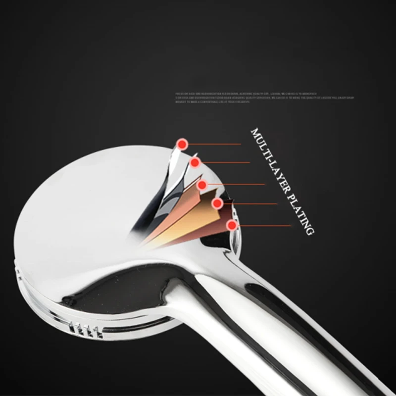 Pressurized Nozzle Shower Head ABS Bathroom Accessories High Pressure Water Saving Rainfall Chrome Bathroom Shower Head Shower Head Shower Nozzle