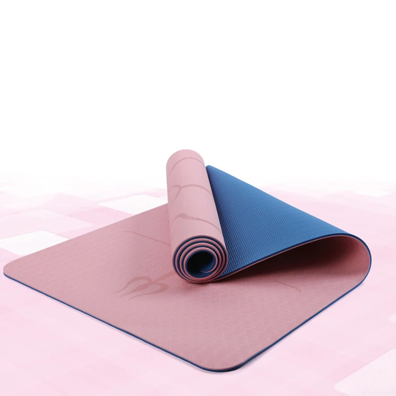 

TPE Yoga Mat with Position Line Non Slip Exercise Mat High Density For Beginner Fitness Gymnastic Mat 183cmX61cm G66