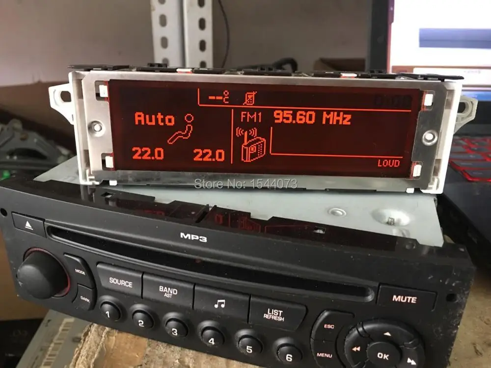 Alta Qualità!!!! Supporto Schermo Usb Dual-Zone Air Bluetooth Display Monitor Rosso 12 Pin Per Peugeot 307 407 408 Citroen C4 C5