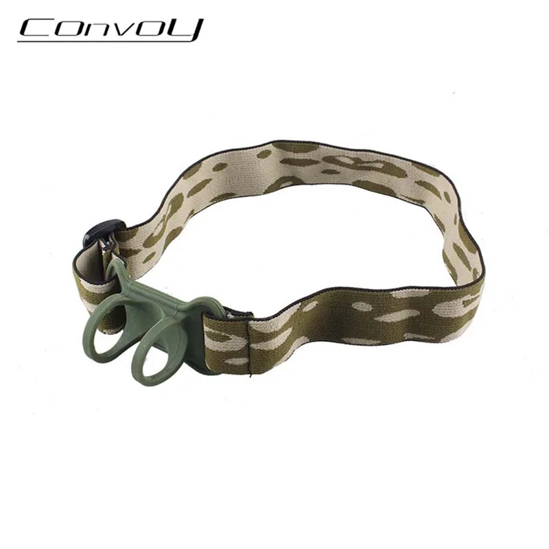 

Convoy Head Strap LED Flashlight Headband Head Belt Mount Holder for 18650 21700 Flash Light Headlight Headlamp Diameter 22-30mm