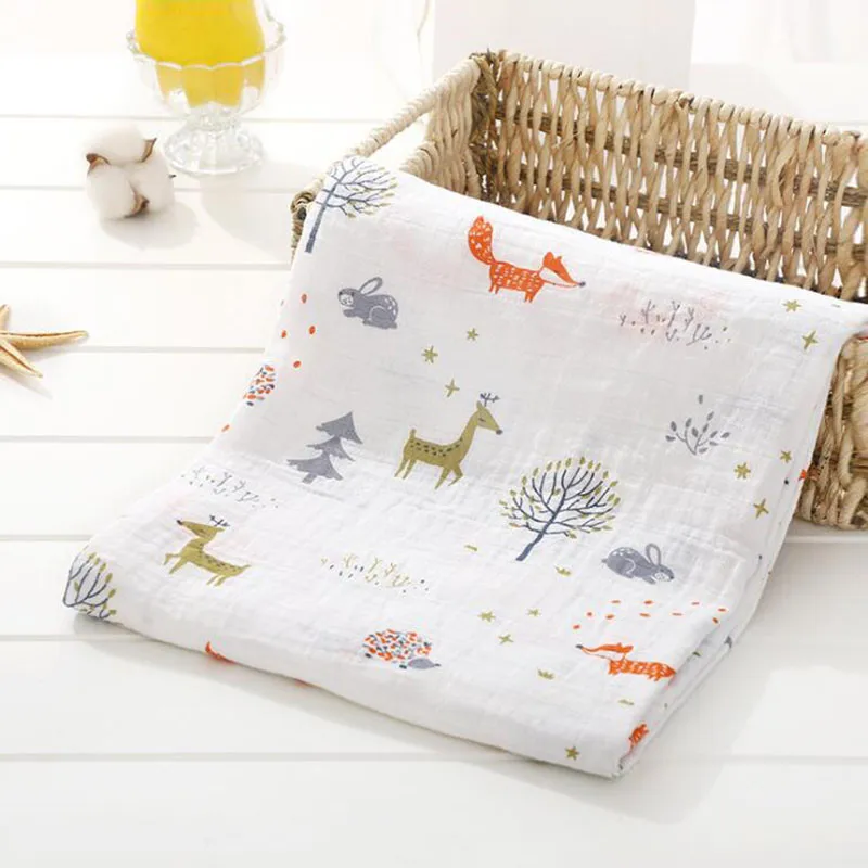 Хлопковые муслиновые пеленки для новорожденных, одеяла для младенцев, оба полотенца, красочные одеяла для младенцев - Цвет: Swaddle 13